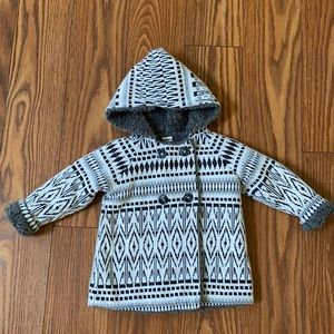 Tucker + Tate Aztec Girls Hooded Sweater Jacket 18M